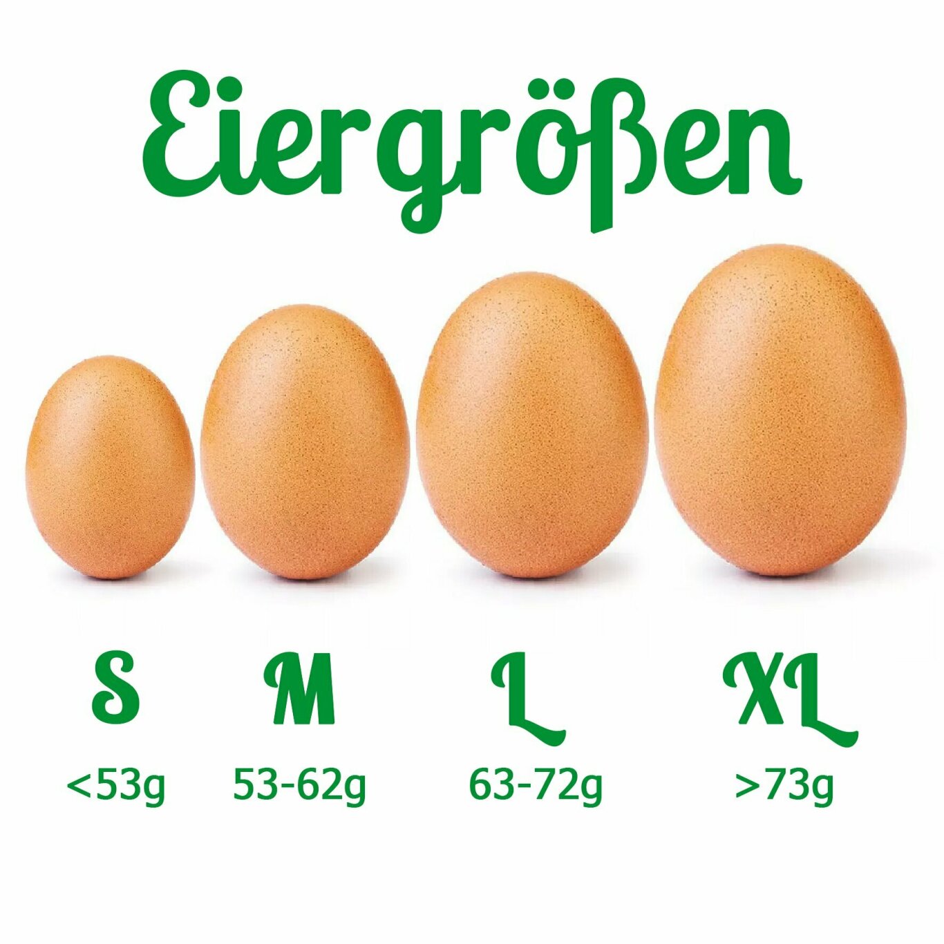 Eier-Gewichtsklassen